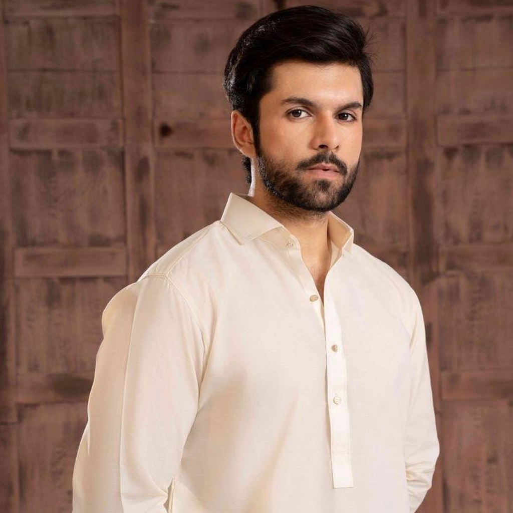Premium Karandi Kurta — Mustard